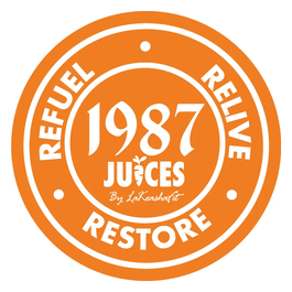 1987 Juices brand logo for 1987juices.com