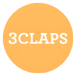 3 Claps brand logo for 3claps.com