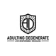 Adulting Degenerate brand logo for adultingdegenerate.com