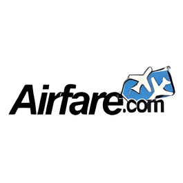 Airfare brand logo for airfare.com