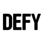 DEFY brand logo for defybags.com
