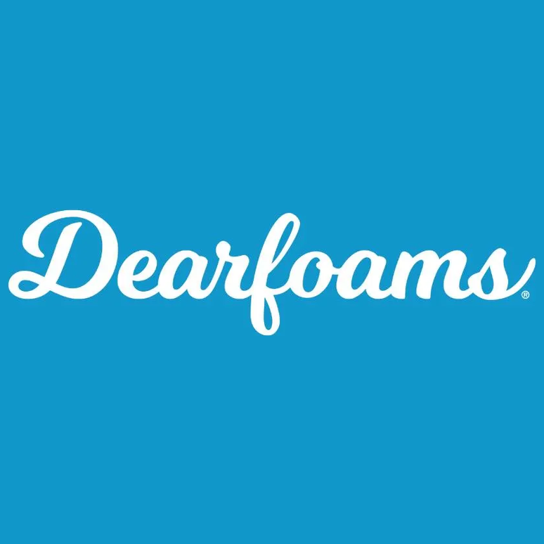 Dearfoams brand logo for dearfoams.com