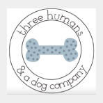 Three Humans And A Dog brand logo for threehumansandadog.com