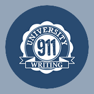 University Writing 911 brand logo for universitywriting911.com