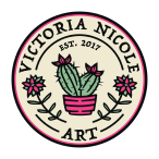 Victoria Nicole Art brand logo for victorianicoleart.com