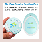 WombMusic Baby Heartbeat Monitor and Belly Speaker - Wusic brand logo for wusictech.com