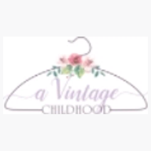 A Vintage Childhood brand logo for avintagechildhood.com