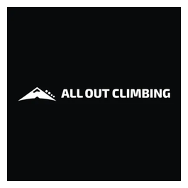 All Out Climbing brand logo for alloutclimbing.com