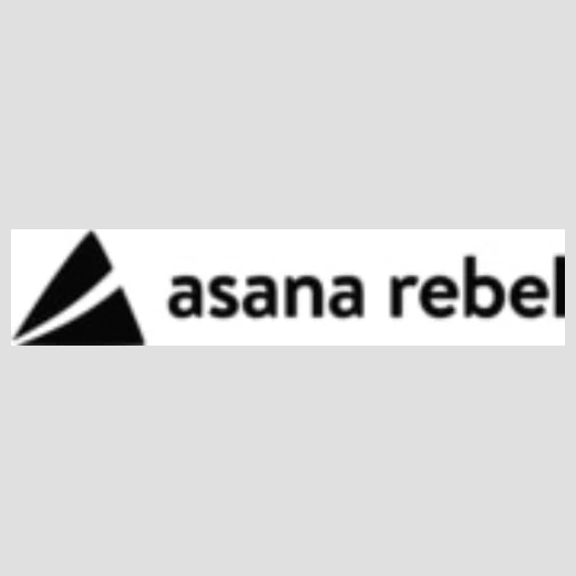 Asana Rebel brand logo for asanarebel.com