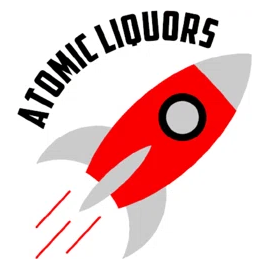Atomic Liquors brand logo for atomicliquorsmn.com