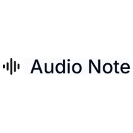 AudioNote brand logo for audionote.app
