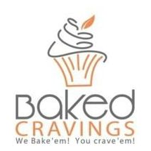 Baked Cravings brand logo for bakedcravings.com