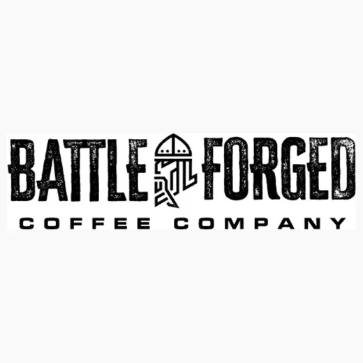 Battle Forged brand logo for battleforgedcoffee.com