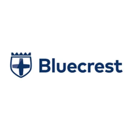Bluecrest brand logo for bluecrestwellness.com
