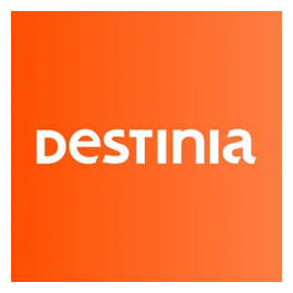 Destinia brand logo for destinia.com