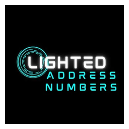 Lighted Address Numbers brand logo for lightedaddressnumbers.com