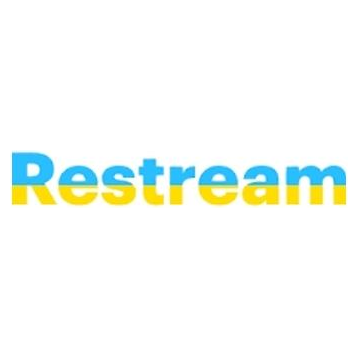 Restream brand logo for restream.io